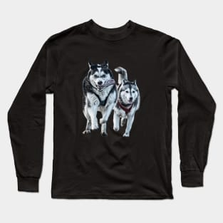 Siberian Huskies Long Sleeve T-Shirt